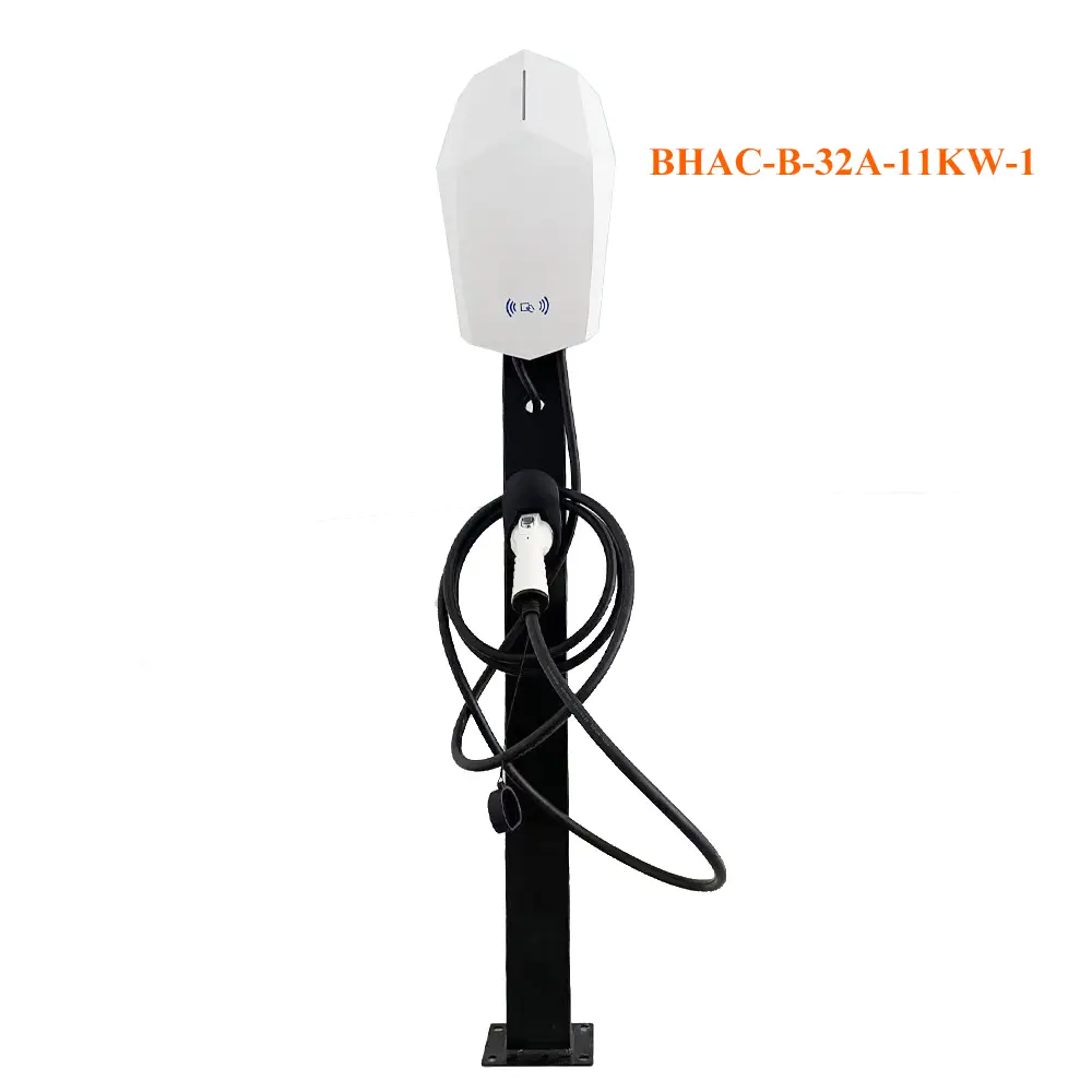 Factory Wholesale Type1 Type2 GBT Wall-Mounted Charger 11KW AC EV Charger Level 1 Smart Electric Car Charging Station
