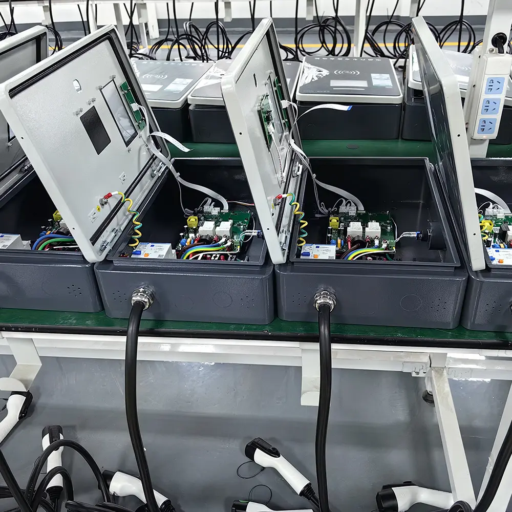 JiuJiang BeiHai Brand National Standard Wall-Mounted Household 7kw 220V AC Electric Car Charger ICE2 Type2 EV Charging Station