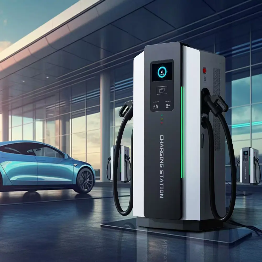 BeiHai Power 120KW Electric Car Charging Station CCS1 GB/T Floor Mounted Electric Vehicle Charger for Public/Commercial Charging