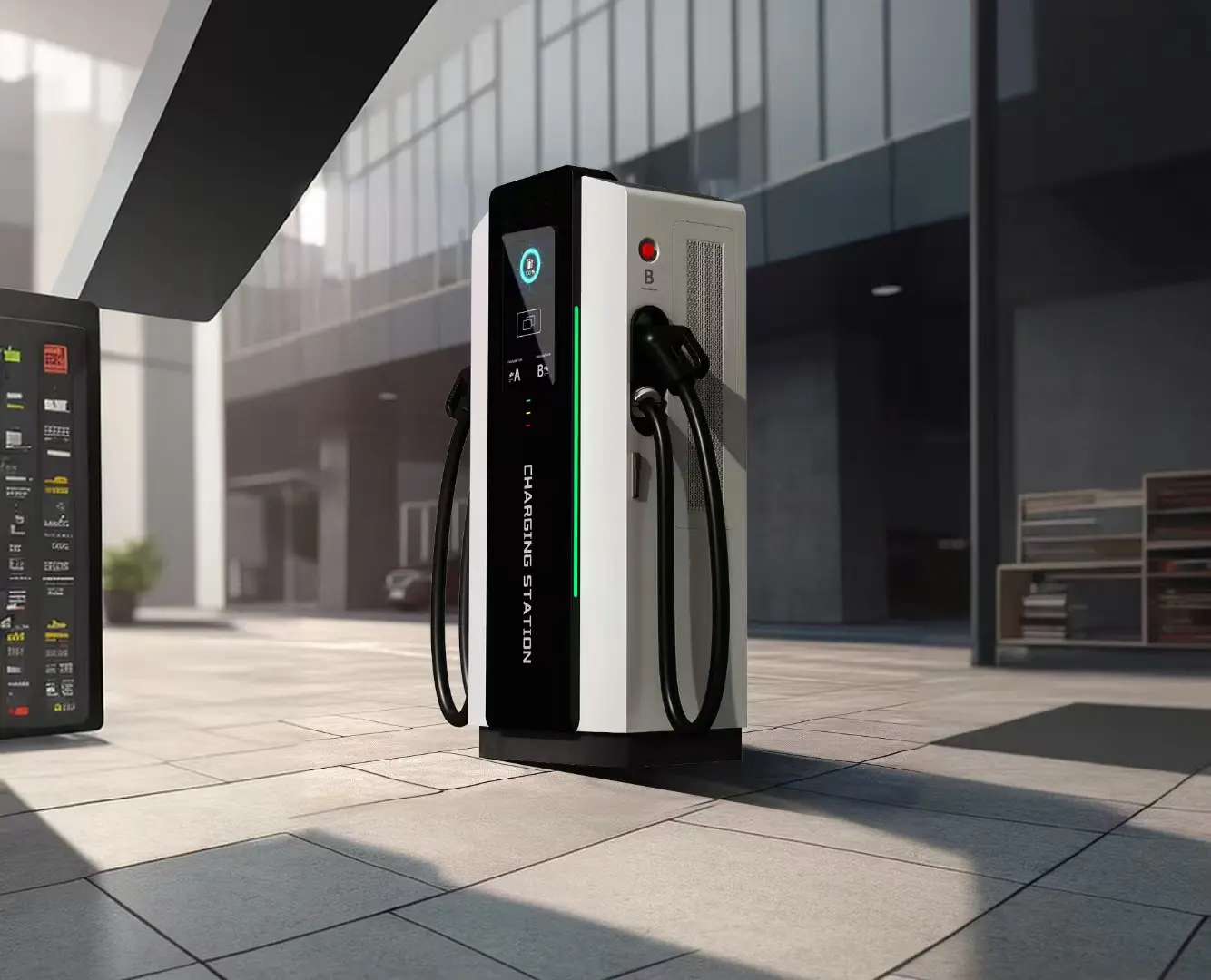 Factory Price 80 KW New Energy DC Charging Pile ODM/OEM Floor-Mounted DC Fast Charging Station Public EV Charger