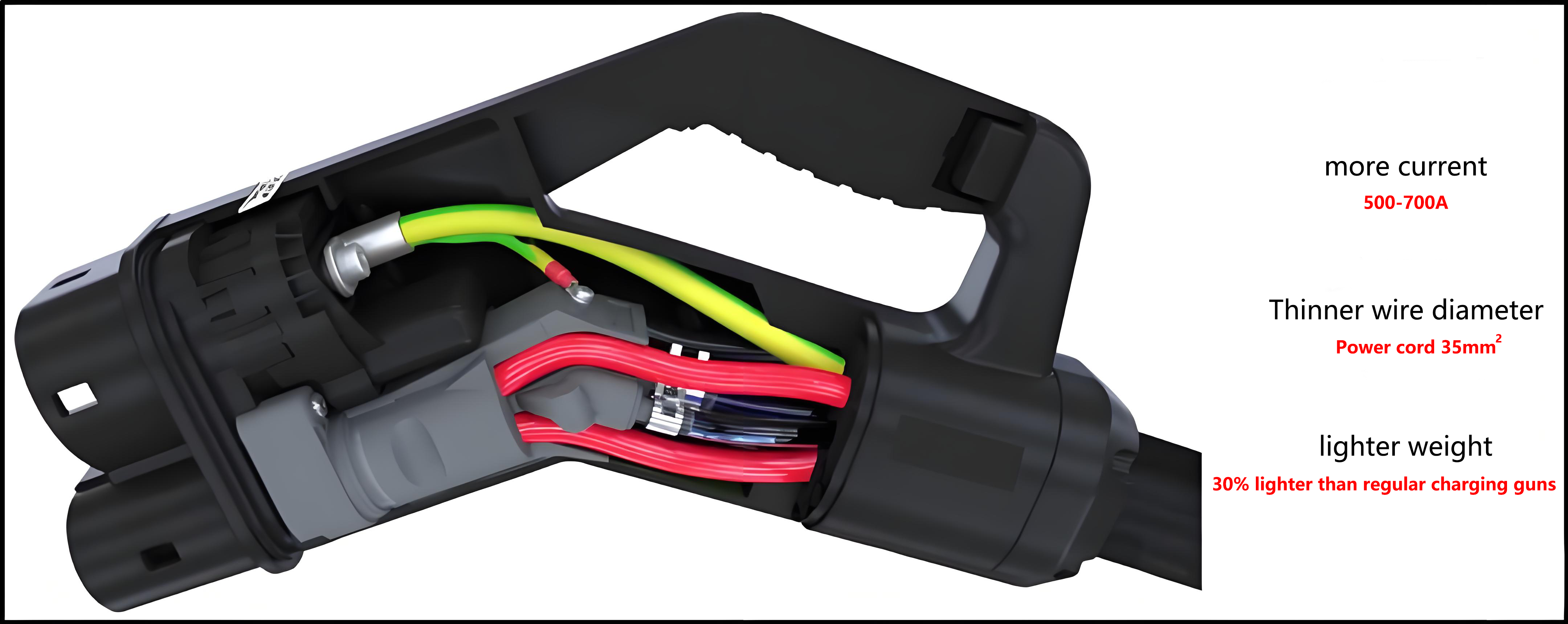 The charging plug line is lighter, and the charging equipment is lighter.