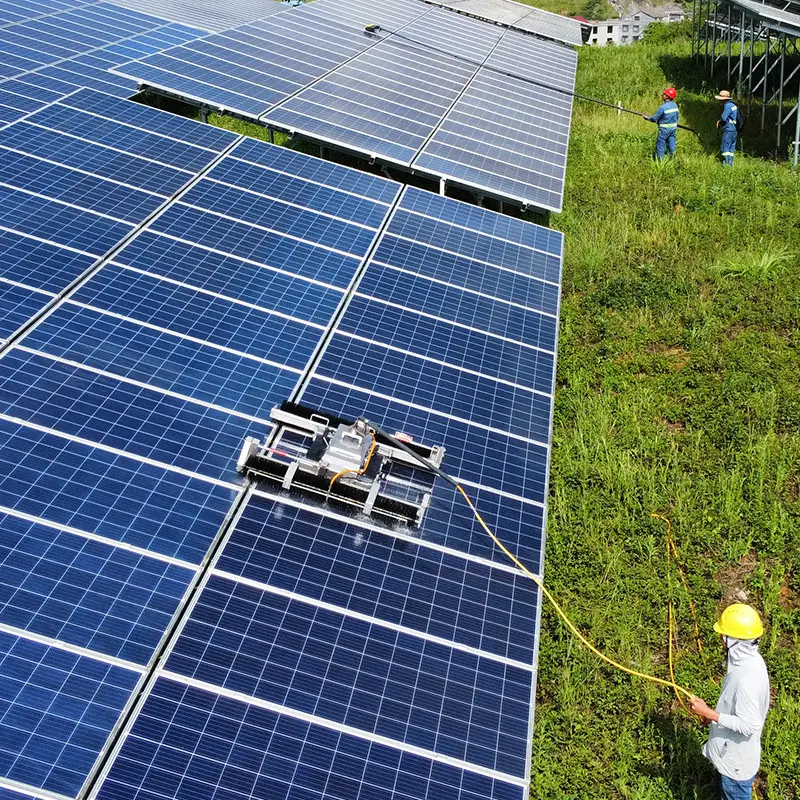 Fully Automated Solar Panel Cleaning Robot