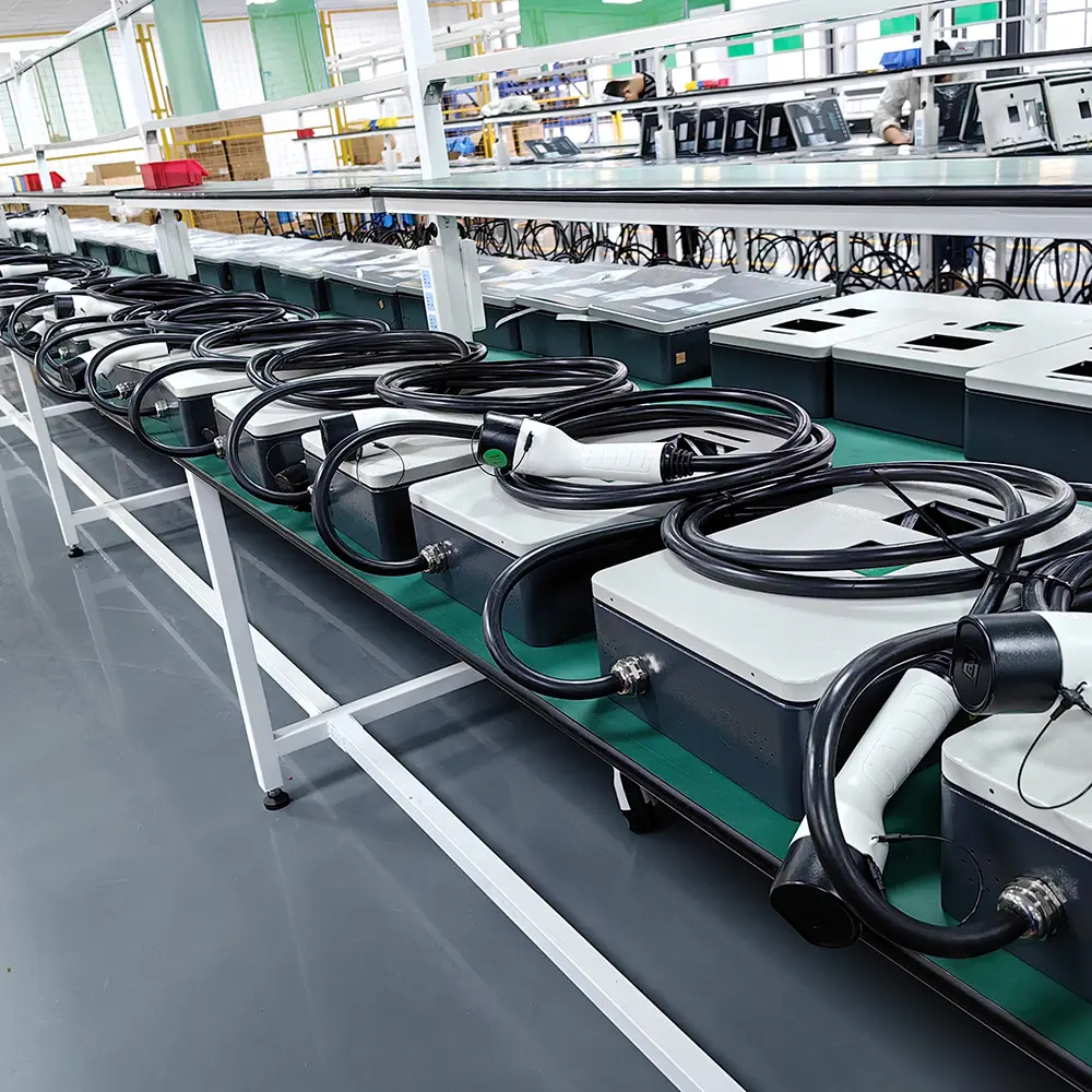 7kw 32A Wall Mounted Indoor AC CCS type 2 EV Single Gun Charging Pile