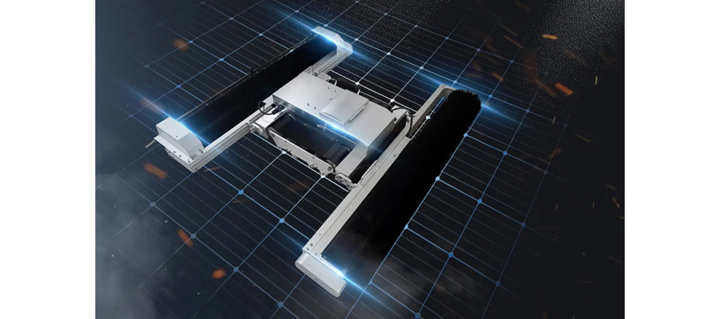 Fully automated solar panel cleaning robot